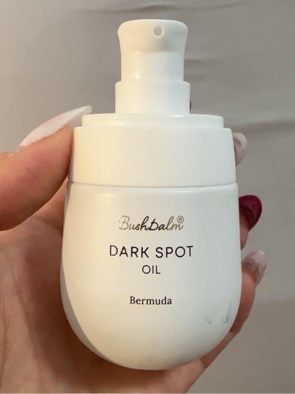 Bushbalm Bermuda Dark Spot Oil 1 oz 30 mL Essentially Full